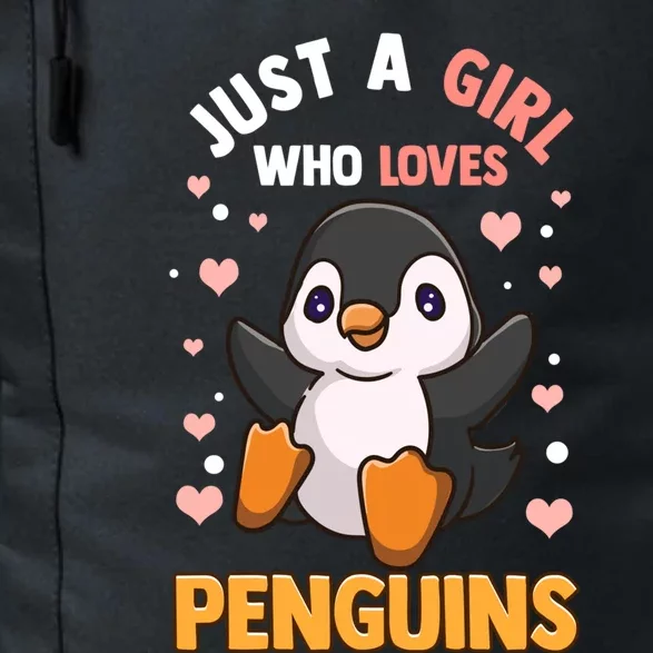 Penguin Gift For Girls Just A Girl Who Loves Penguins Gift Daily Commute Backpack