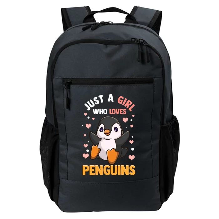 Penguin Gift For Girls Just A Girl Who Loves Penguins Gift Daily Commute Backpack