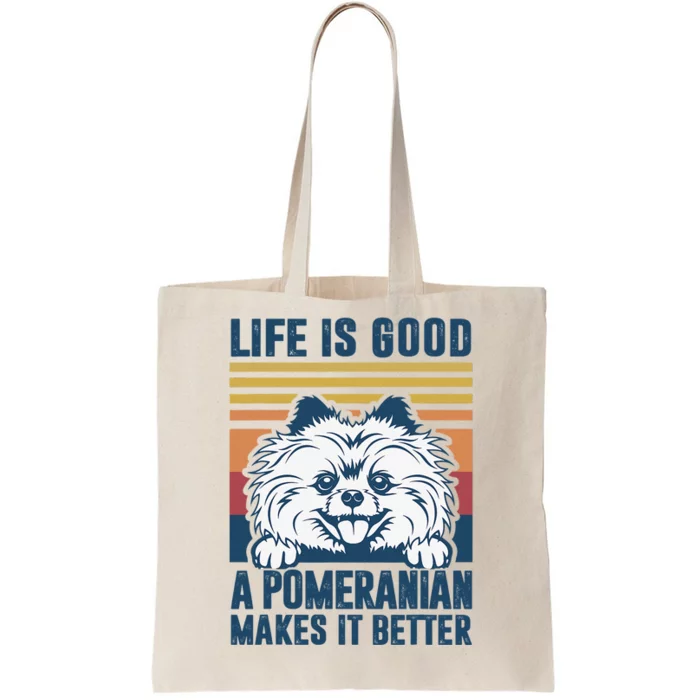 Pomeranian Gifts For Dog Mom Dog Dad Pomeranian Tote Bag