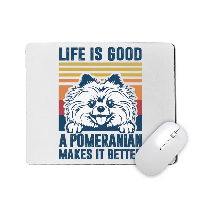 Pomeranian Gifts For Dog Mom Dog Dad Pomeranian Mousepad