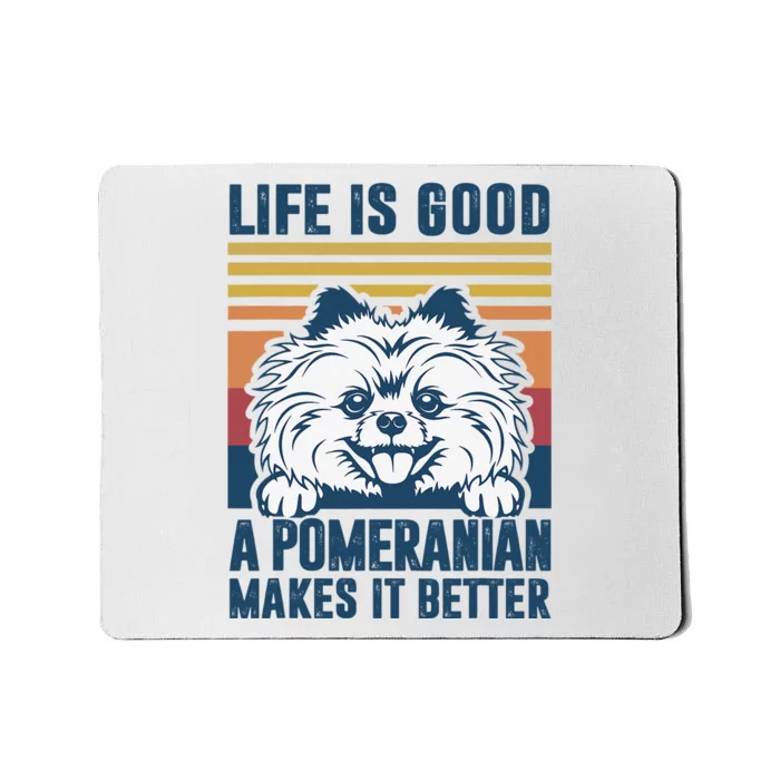 Pomeranian Gifts For Dog Mom Dog Dad Pomeranian Mousepad