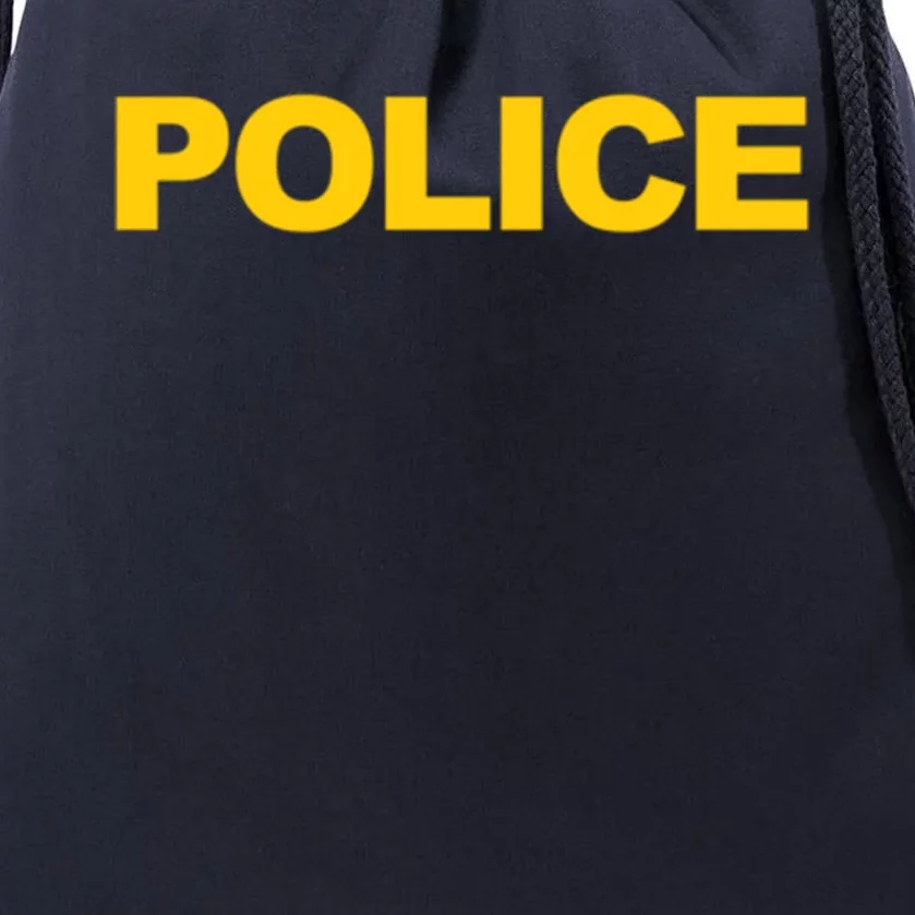 Police Gift Front And Back Print Police Law Enforcet Drawstring Bag