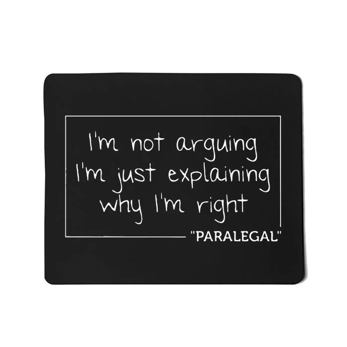 PARALEGAL Gift Funny Job Title Profession Birthday Worker Mousepad