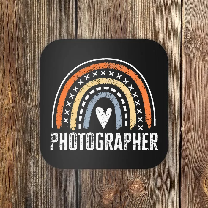 Photographer Gifts For Women Funny Rainbow Photography Coaster