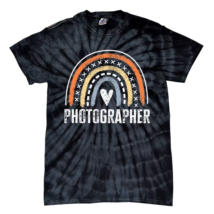 Photographer Gifts For Women Funny Rainbow Photography Tie-Dye T-Shirt