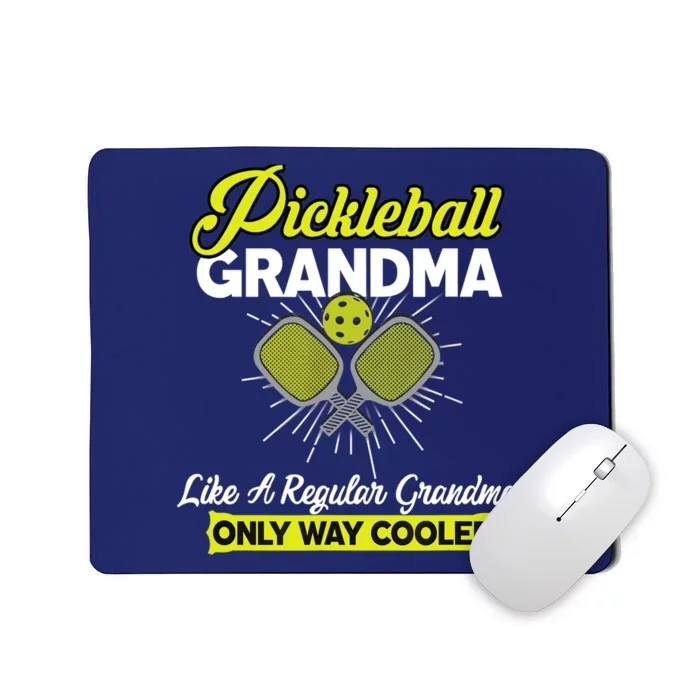 Pickleball Grandma Funny Wo Player Pickle Ball Mousepad