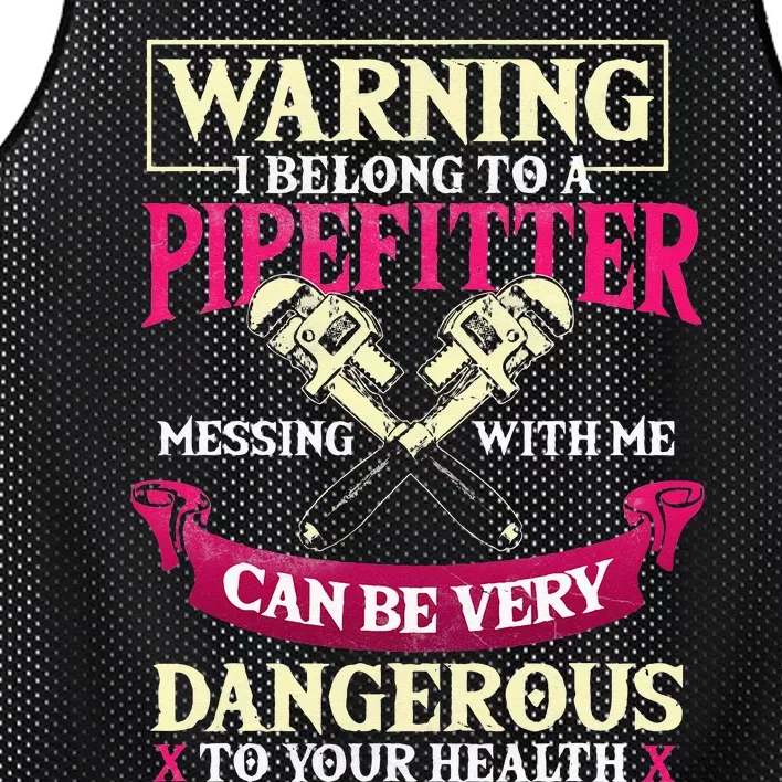 Pipefitter Gifts Funny Plumber Plumbing Pipefitter Wife Mesh Reversible Basketball Jersey Tank