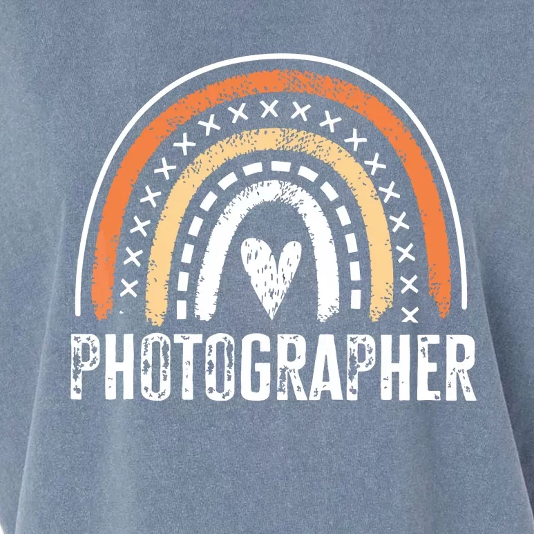 Photographer Gifts For Women Funny Rainbow Photography Garment-Dyed Women's Muscle Tee