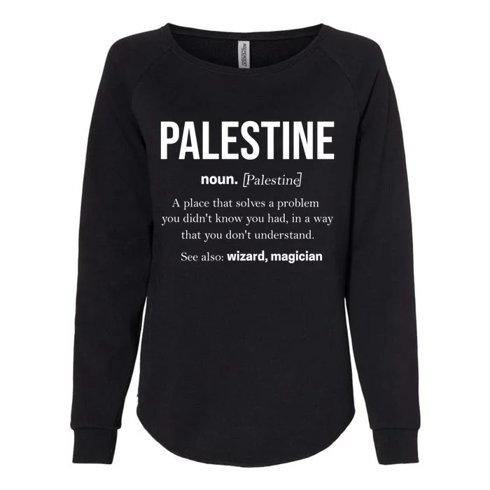 Palestine Gaza Free Palestinian Palestina Great Gift Womens California Wash Sweatshirt