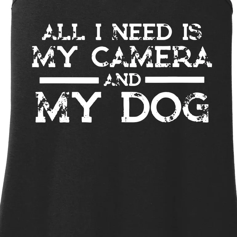 Photographer Gift Funny Photography Fan Camera And Dog Ladies Essential Tank