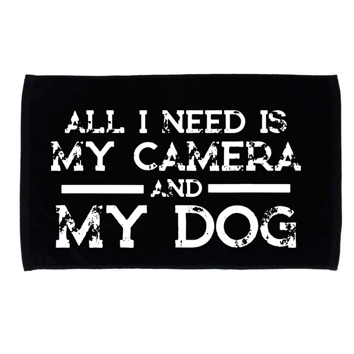 Photographer Gift Funny Photography Fan Camera And Dog Microfiber Hand Towel