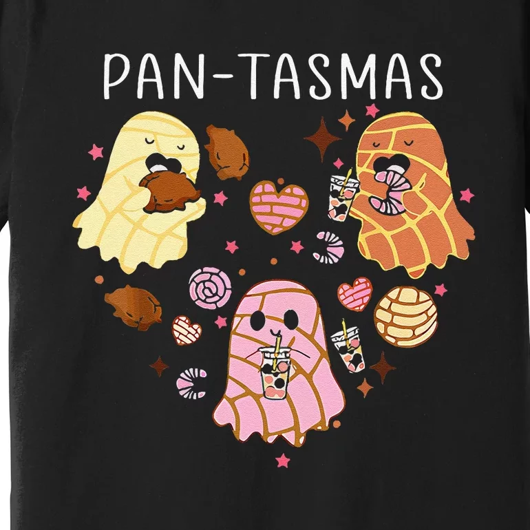 Pantasmas Ghost Funny Spooky Conchas Mexican Ghost Halloween Gift Premium T-Shirt