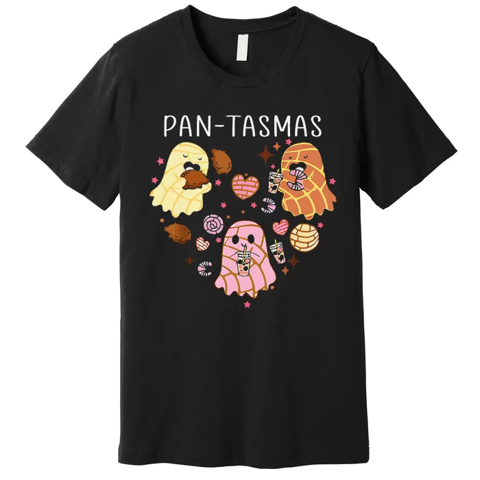 Pantasmas Ghost Funny Spooky Conchas Mexican Ghost Halloween Gift Premium T-Shirt