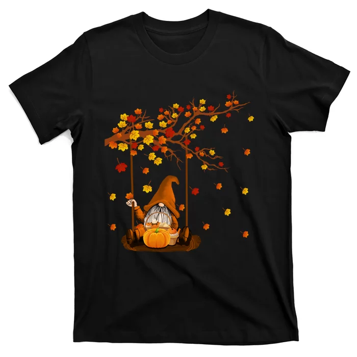 Pumpkin Gnomes Fall Autumn Cute Halloween Thanksgiving Gift T-Shirt