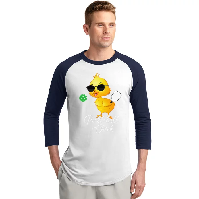 Pickleball Girl Funny Pickleball Baseball Sleeve Shirt