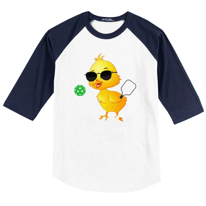 Pickleball Girl Funny Pickleball Baseball Sleeve Shirt