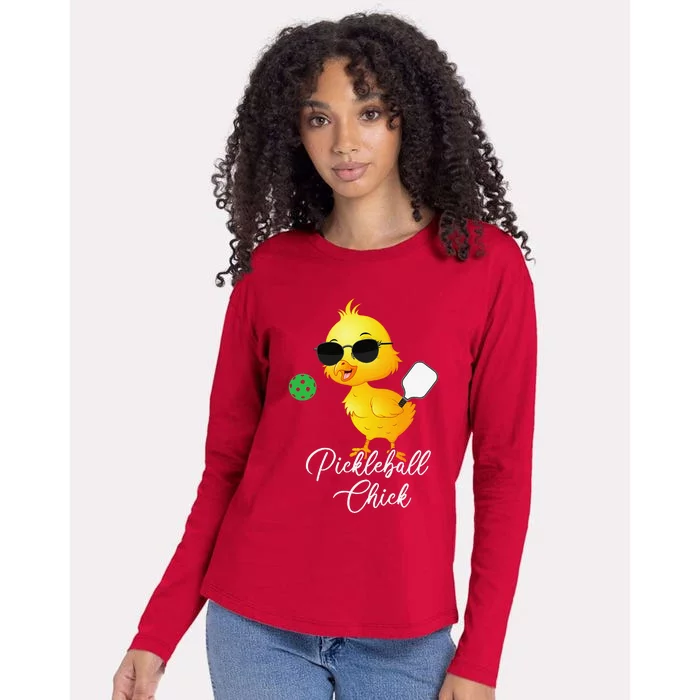 Pickleball Girl Funny Pickleball Womens Cotton Relaxed Long Sleeve T-Shirt