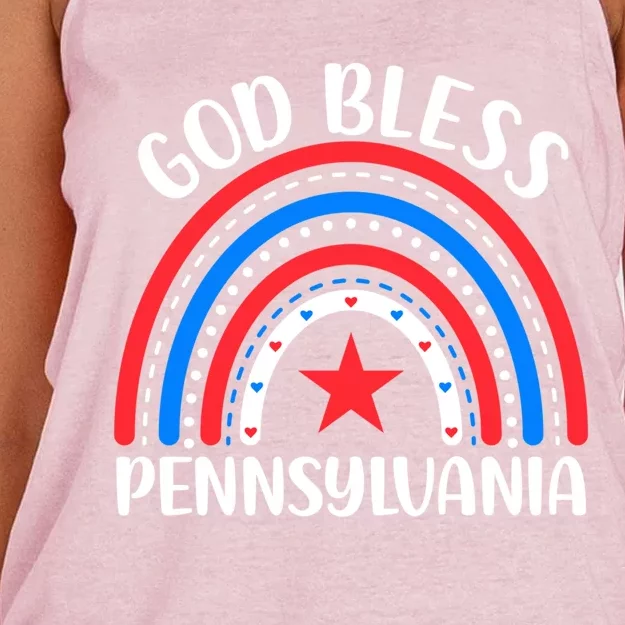 Pennsylvania Great Gift I Love Pennsylvania Usa Gift Women's Knotted Racerback Tank