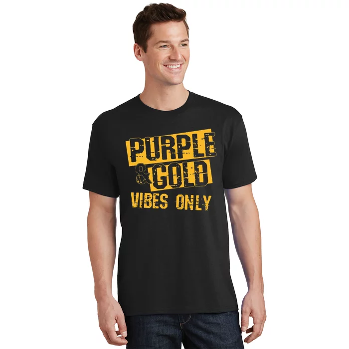 Blue & Gold Game Day Shirt for High School Football Basketball 