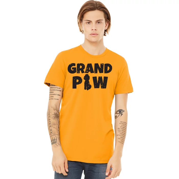 Poodle Grandpa Grand Paw T Dog Puppy Lovers Grandpaw Premium T-Shirt