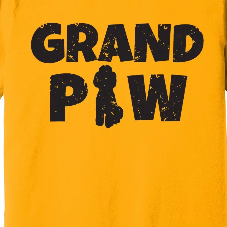 Poodle Grandpa Grand Paw T Dog Puppy Lovers Grandpaw Premium T-Shirt