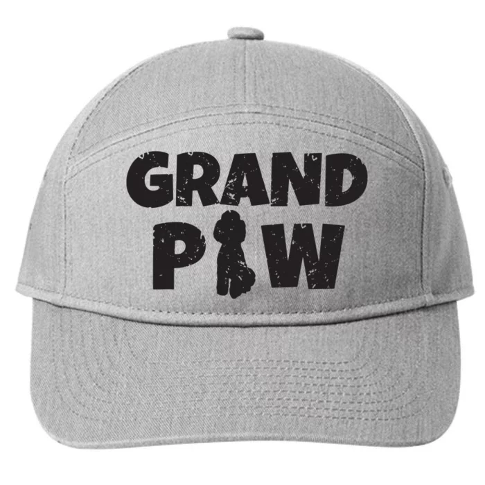 Poodle Grandpa Grand Paw T Dog Puppy Lovers Grandpaw 7-Panel Snapback Hat