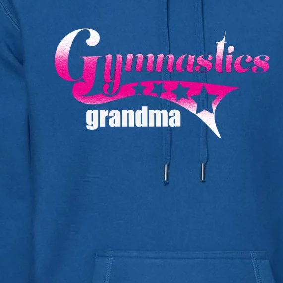 Proud Gymnastics Grandma Loves Gymnast Nana Competition Gift Premium Hoodie