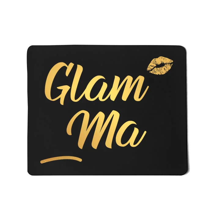 Perfect Glamma Glamma Granny Grandma Gold Kiss Present Gift Mousepad