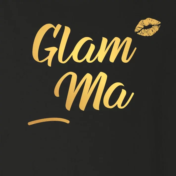 Perfect Glamma Glamma Granny Grandma Gold Kiss Present Gift Toddler Long Sleeve Shirt