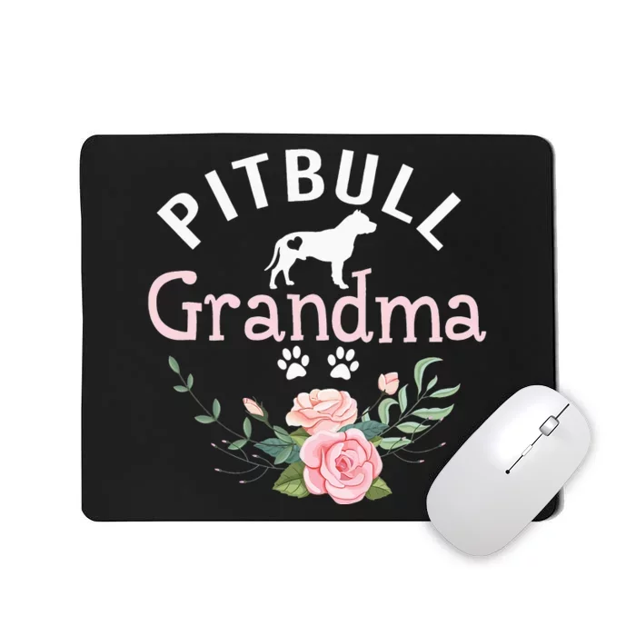 Pitbull Grandma Gifts Wo Mom Pitbull Dog Lover Christmas Mousepad