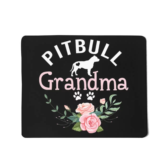 Pitbull Grandma Gifts Wo Mom Pitbull Dog Lover Christmas Mousepad