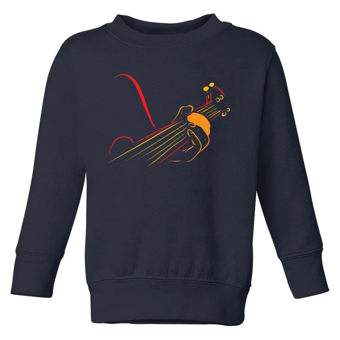 Playing Guitar Guitarist Music Life Funny Gift Toddler Sweatshirt