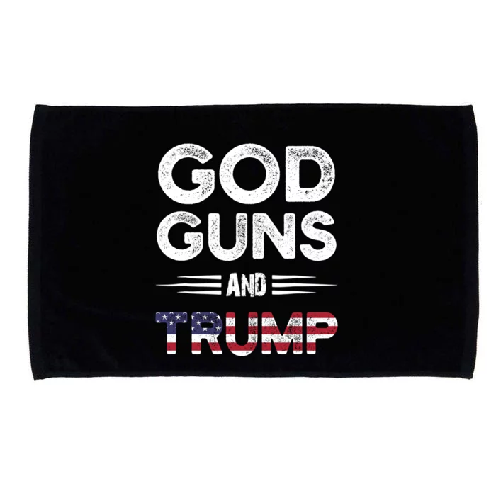 Pro God Guns And Trump Gift Microfiber Hand Towel