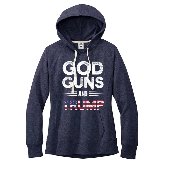 Pro God Guns And Trump Gift Women's Fleece Hoodie