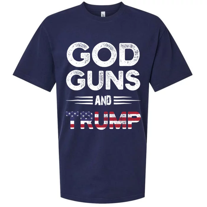 Pro God Guns And Trump Gift Sueded Cloud Jersey T-Shirt