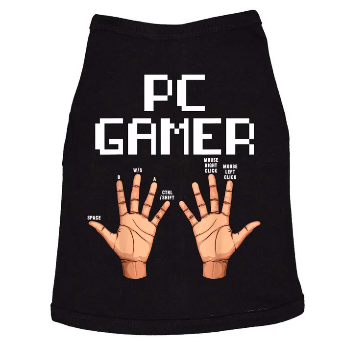 Pc Gamer Hands Funny Computer Video Gaming Lovers Gag Outfit Doggie Tank