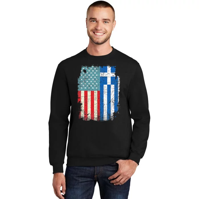 Proud Greek Heritage American Greek Flag Pride Gifts Idea Sweatshirt