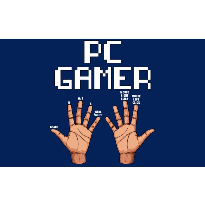 Pc Gamer Hands Funny Computer Video Gaming Lovers Gag Outfit Bumper Sticker