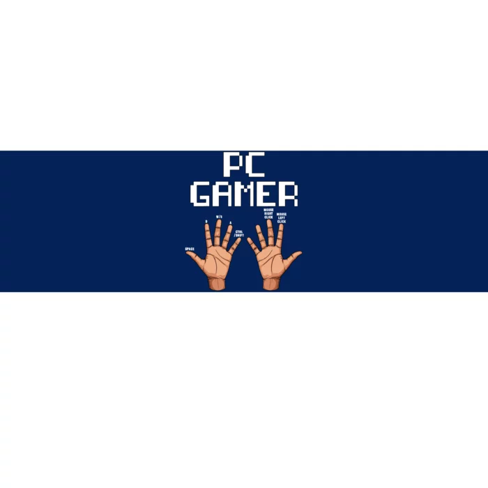 Pc Gamer Hands Funny Computer Video Gaming Lovers Gag Outfit Bumper Sticker