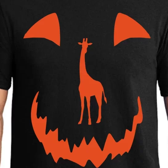 Pumpkin Giraffe Halloween Pajama Set