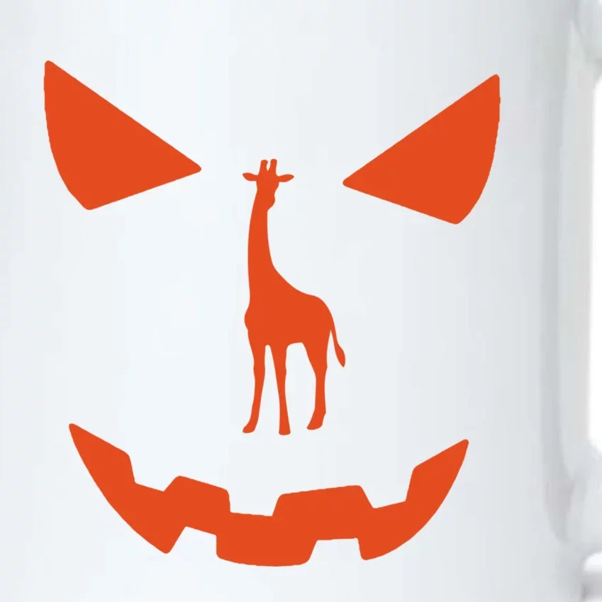 Pumpkin Giraffe Halloween Funny Giraffe Lover Halloween Costume Black Color Changing Mug