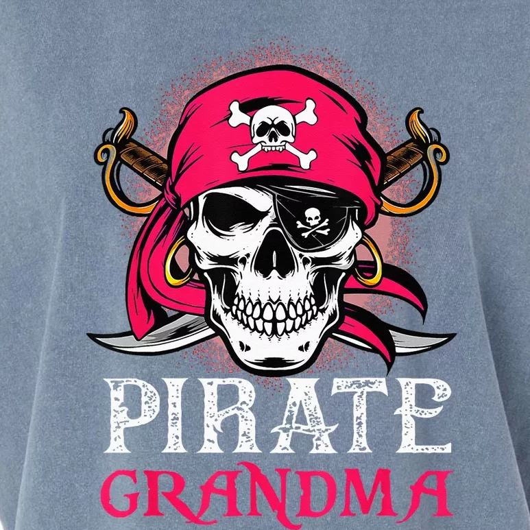 Pirate Grandma Halloween Skull Pirate Costume Family Garment-Dyed Women's Muscle Tee