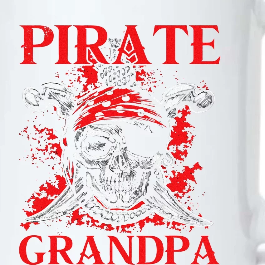 Pirate Grandpa Happy Father Day Matching Family Pirate Lover Black Color Changing Mug