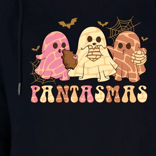 Pantasmas Ghost Halloween Pan Dulce Mexican Pan Tasmas Womens Funnel Neck Pullover Hood