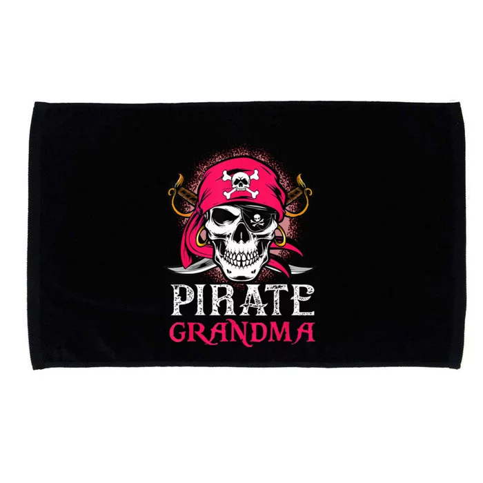 Pirate Grandma Halloween Skull Pirate Costume Family Microfiber Hand Towel