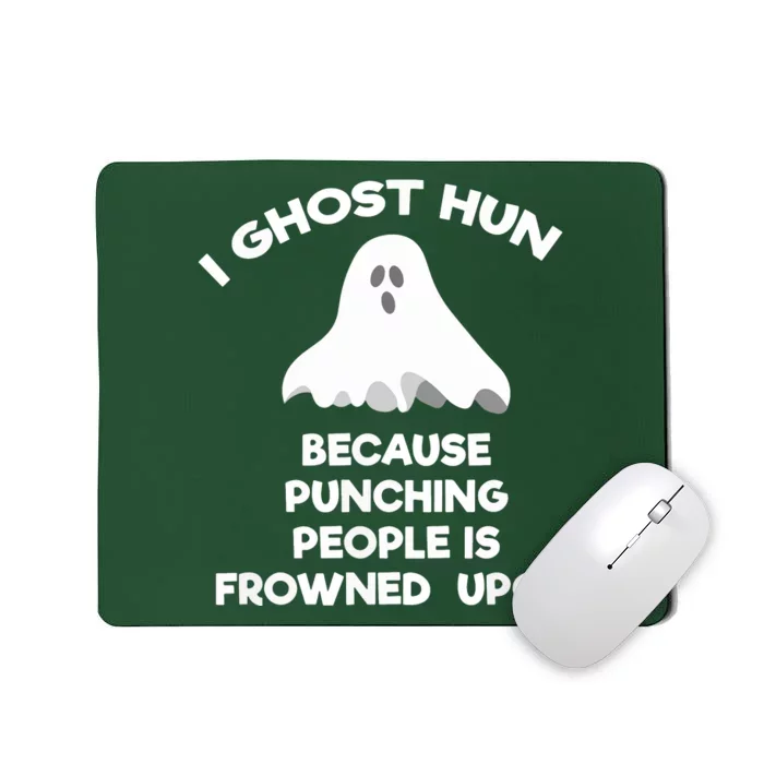 Paranormal Ghost Hunting Send Aaron In Alone Halloween Mousepad