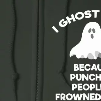 Paranormal Ghost Hunting Send Aaron In Alone Halloween Full Zip Hoodie