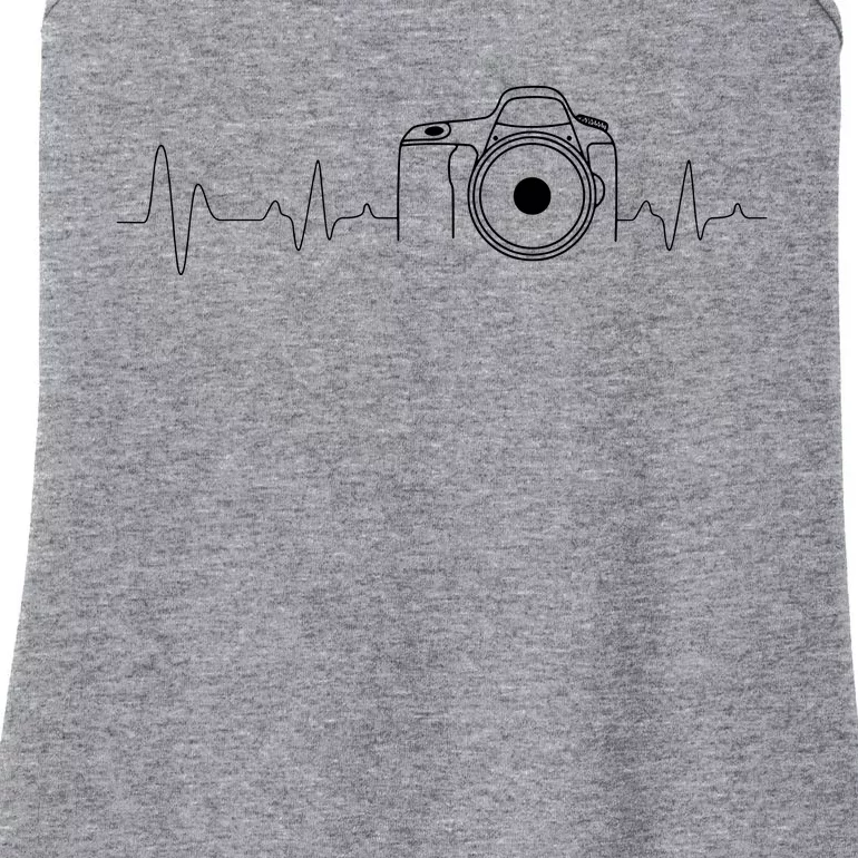 Photographer Gift Idea Heartbeat Photography Camera Ladies Essential Tank