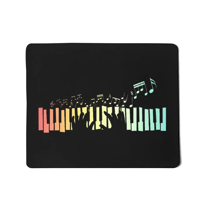 Pianist Gift Idea Keyboards Music Notes Piano Mousepad