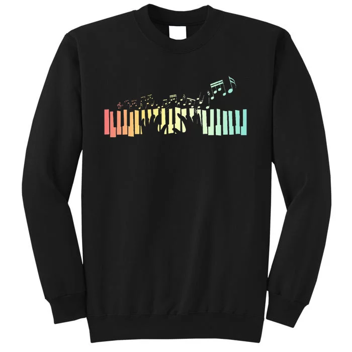 Pianist Gift Idea Keyboards Music Notes Piano Sweatshirt